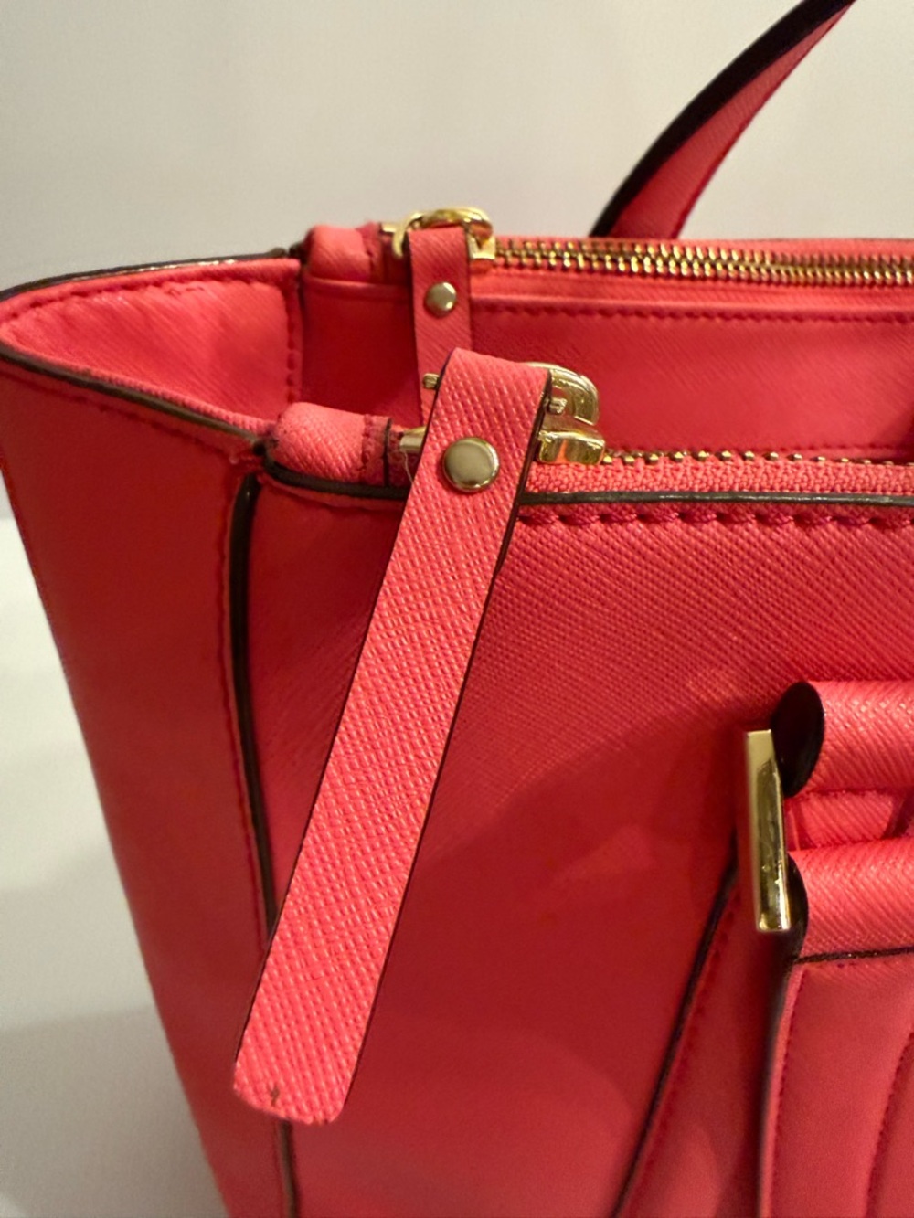 Kate Spade Raspberry Leather Tote Handbag - Picture 7 of 16